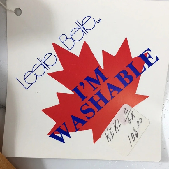 Leslie Belle Vintage Skirt Top Set Orange Floral - Picture 12 of 16